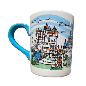 Walt Disney World Skyline 4 Parks Coffee Mug Epcot Magic Kingdom Hollywood Tower